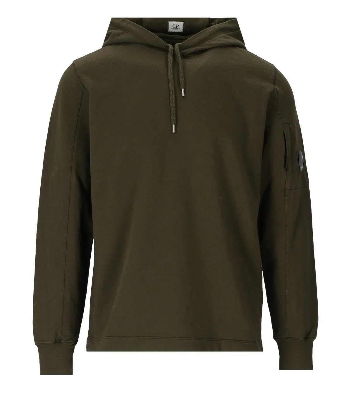Cp Company Lens Light Fleece Lens Overhead Hoodie Ivy Green