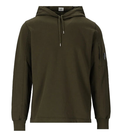 Cp Company Lens Light Fleece Lens Overhead Hoodie Ivy Green
