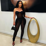 Load image into Gallery viewer, Irene caged chain bodysuit (Black/gold)