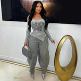Load image into Gallery viewer, Rye wide pants (Grey)