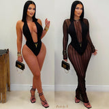 Load image into Gallery viewer, Jolie mesh maxi dress (Black)