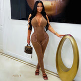 Load image into Gallery viewer, Mosha ribbed jumpsuit (Mocha)