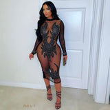 Load image into Gallery viewer, Black diamond crystal dress (Black)