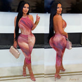Load image into Gallery viewer, Sakura jumpsuit (Wine multi)