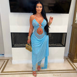 Load image into Gallery viewer, Aubri maxi dress (Blue)