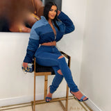 Load image into Gallery viewer, Sade slit Jeans (Blue)