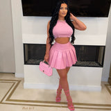 Load image into Gallery viewer, Koko skater skirt set (Pink)