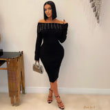 Load image into Gallery viewer, Maira crystal midi dress (Ivory)