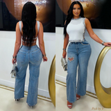 Load image into Gallery viewer, Forever heart jeans (Blue)