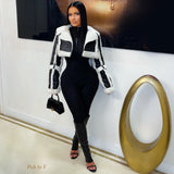 Load image into Gallery viewer, Kathe leather fur jacket (Black/ivory)