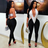 Load image into Gallery viewer, Vera jumpsuit (White/black)