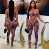 Load image into Gallery viewer, Posh femme leggings set (Nude multi)