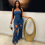 Load image into Gallery viewer, Merian denim jumpsuit (Blue)
