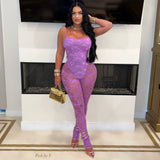 Load image into Gallery viewer, Dele lace jumpsuit (Aqua)