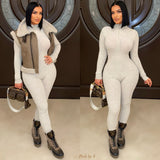 Load image into Gallery viewer, Semma rib jumpsuit (Oatmeal)