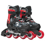Load image into Gallery viewer, Rollerblade Microblade SL Black Red Kids Skates