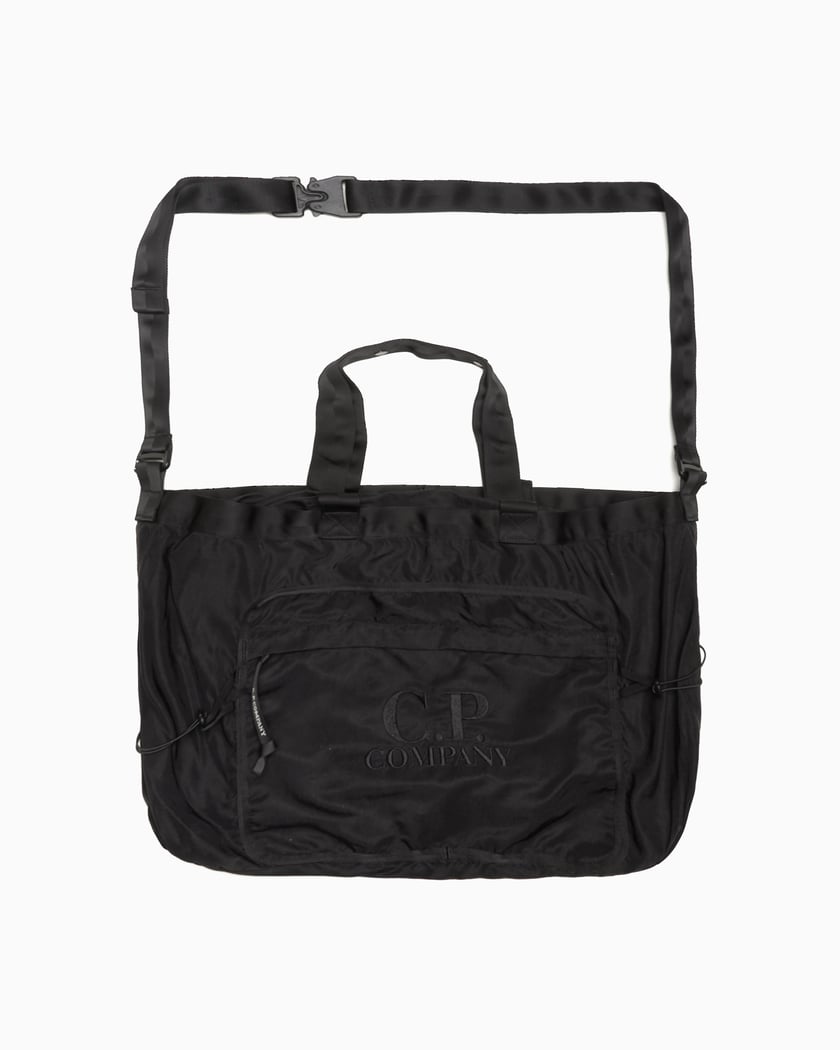 Nylon B Crossbody Messenger Bag Black