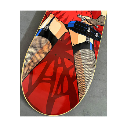 Hook Ups Skateboard Deck Raven 8.25" x 32.25"