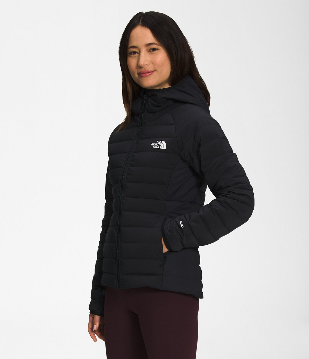 The North Face - Belleview Stretch Down Hoodie - Women's - Wild Ginger