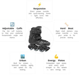Load image into Gallery viewer, FR 1 80 Black Skates