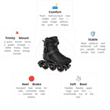 Load image into Gallery viewer, Powerslide Phuzion Radon 80 Trinity  Skates
