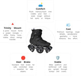 Load image into Gallery viewer, 🔥🔥🔥Powerslide Swell Triple Black 110 Trinity Skates