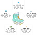 Load image into Gallery viewer, Powerslide Zoom Baby Blue 80 Skates