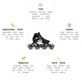 Load image into Gallery viewer, Powerslide 3X Adj Evo Racing Kids Skates