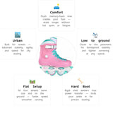 Load image into Gallery viewer, Powerslide Zoom Cotton Candy Pink 80 Skates