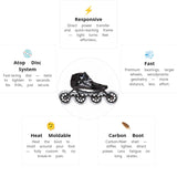 Load image into Gallery viewer, Powerslide Accel Black 110 Racing Skates