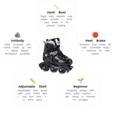 Load image into Gallery viewer, Powerslide Khaan Junior NXT Black Kids Skates