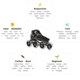 Load image into Gallery viewer, Powerslide Dragon Black 90 Racing Skates