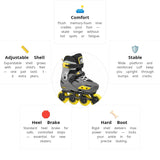 Load image into Gallery viewer, Rollerblade Apex Charcoal Kids Skates