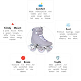 Load image into Gallery viewer, Powerslide Pheme Lilac 100 Skates