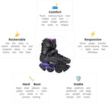 Load image into Gallery viewer, Flying Eagle X6 Reaver Black Violet Skates