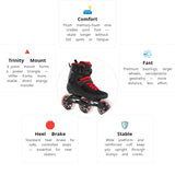 Load image into Gallery viewer, Powerslide Swell Black Fire 110 Skates