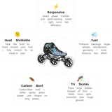 Load image into Gallery viewer, Powerslide Accel Race Reflective 125 Skates