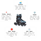 Load image into Gallery viewer, Powerslide Phuzion Argon Grey 90 Skates