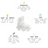 Load image into Gallery viewer, Luminous Ray 110 White Skates
