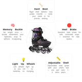 Load image into Gallery viewer, Flying Eagle L8 Lumafly Black Kids Skates