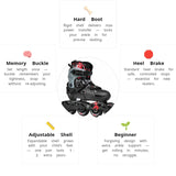 Load image into Gallery viewer, Flying Eagle L6 Lumos Black Kids Skates