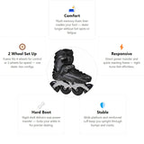 Load image into Gallery viewer, Flying Eagle X7D Reaver Black Skates