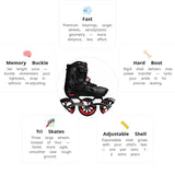 Load image into Gallery viewer, Flying Eagle S7 Speed Black Kids Skates