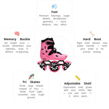 Load image into Gallery viewer, Flying Eagle S7 Speed Pink Kids Skates