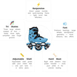 Load image into Gallery viewer, Flying Eagle S7 Speed Blue Kids Skates