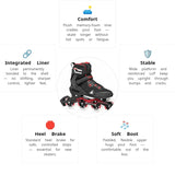Load image into Gallery viewer, Rollerblade Macroblade 90 Black Red Skates