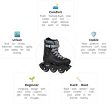 Load image into Gallery viewer, Playlife Rave Black 80 Skates