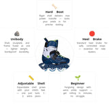 Load image into Gallery viewer, Playlife Khaan LTD Deep Blue adj. Kids Skates