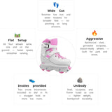 Load image into Gallery viewer, Flying Eagle Vireo Off Pink Kids Aggressive Skates