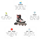 Load image into Gallery viewer, Rollerblade Macroblade 90 Rose BOA Women Skates